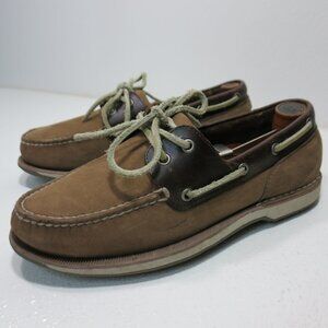 Rockport Dirty Nubuck Leather Boat Deck Men's Footwear Casual Comfort Shoes 8